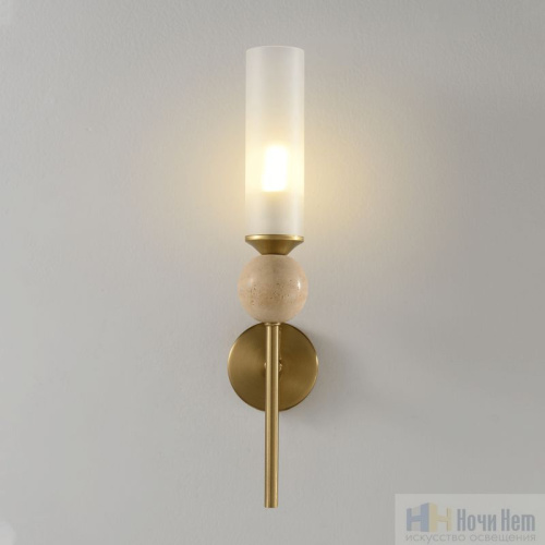 Бра Crystal Lux SIMPLY AP1.1 BRASS 4080/401.1, раздел каталога Бра с плафоном интернет-магазина Ночи Нет