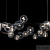 Люстра Loft IT Molecule 10023/1200, количество ламп - 24, площадь освещения - 48 кв.м Люстра Loft IT Molecule 10023/1200, раздел каталога Люстры с плафонами интернет-магазина Ночи Нет
