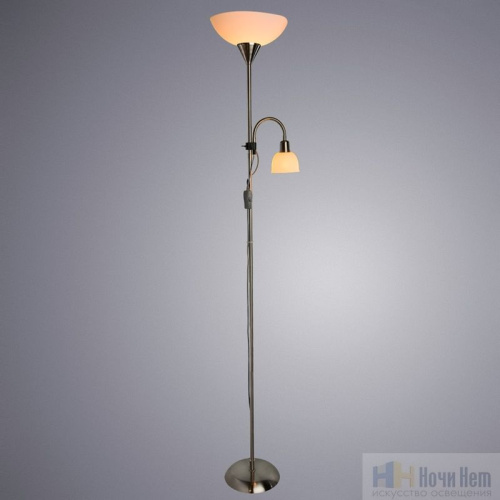 Торшер Arte Lamp Duetto A9569PN-2SS, раздел каталога Торшеры с плафоном интернет-магазина Ночи Нет
