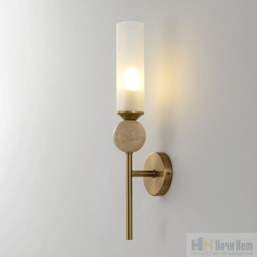 Бра Crystal Lux SIMPLY AP1.1 BRASS 4080/401.1, раздел каталога Бра с плафоном интернет-магазина Ночи Нет