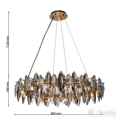 Люстра Favourite Glans 4303-12P, раздел каталога Хрустальные люстры интернет-магазина Ночи Нет