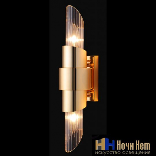 Бра Crystal Lux Justo AP2 gold, раздел каталога Бра с плафоном интернет-магазина Ночи Нет