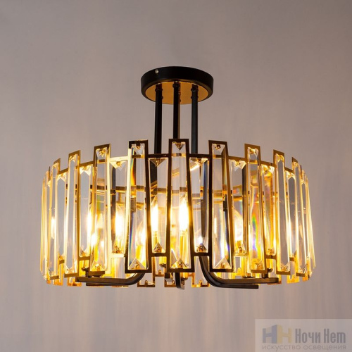 Люстра Arte Lamp Amber A1028PL-6BK, раздел каталога Хрустальные люстры интернет-магазина Ночи Нет