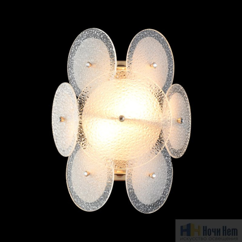 Бра Crystal Lux DANDELION AP2 GOLD 4060/402, раздел каталога Стеклянные бра интернет-магазина Ночи Нет