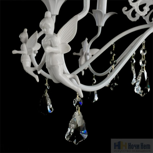 Люстра Arte Lamp Angelina A5349LM-8WH, раздел каталога Кованые люстры интернет-магазина Ночи Нет