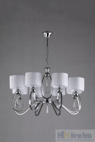 Люстра подвесная Omnilux Mellitto OML-63803-08, раздел каталога Люстры с абажурами интернет-магазина Ночи Нет