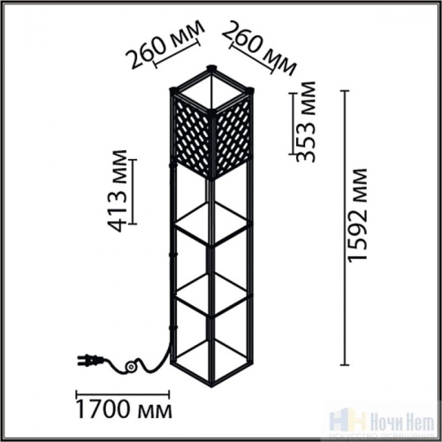 Торшер Lumion Practic 8091/1F, раздел каталога Торшеры с абажуром интернет-магазина Ночи Нет