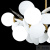 Люстра Loft IT Matisse 10008/10 white, количество ламп - 10, площадь освещения - 20 кв.м Люстра Loft IT Matisse 10008/10 white, раздел каталога Люстры с плафонами интернет-магазина Ночи Нет