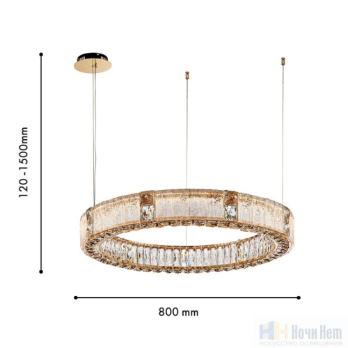 Люстра Favourite Templum 4204-8P, раздел каталога Светодиодные люстры интернет-магазина Ночи Нет