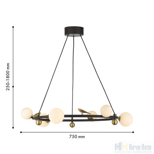 Люстра Favourite Sparrow 4324-6P, раздел каталога Люстры с плафонами интернет-магазина Ночи Нет