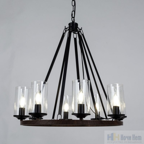 Люстра Arte Lamp Dalim A7014SP-8BK, раздел каталога Кованые люстры интернет-магазина Ночи Нет