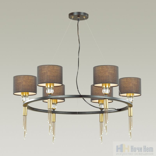 Люстра Lumion Santiago 4516/6, раздел каталога Люстры с абажурами интернет-магазина Ночи Нет