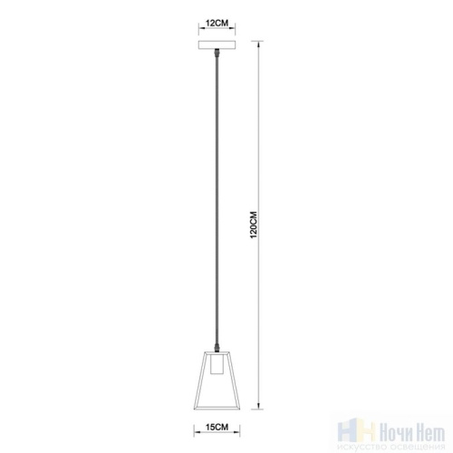 Светильник подвесной Arte Lamp Brussels A8030SP-1BK, раздел каталога Подвесы 1 лампа интернет-магазина Ночи Нет
