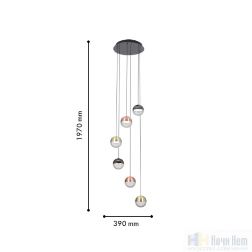 Люстра Favourite Luna 4371-6P, раздел каталога Каскады интернет-магазина Ночи Нет