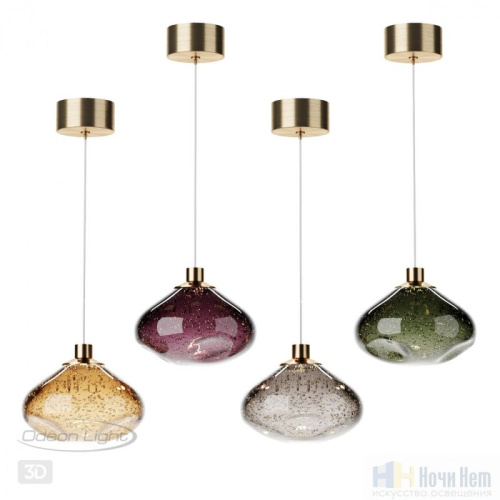 Светильник подвесной Odeon Light Mela 7044/4L, раздел каталога Подвесы 1 лампа интернет-магазина Ночи Нет