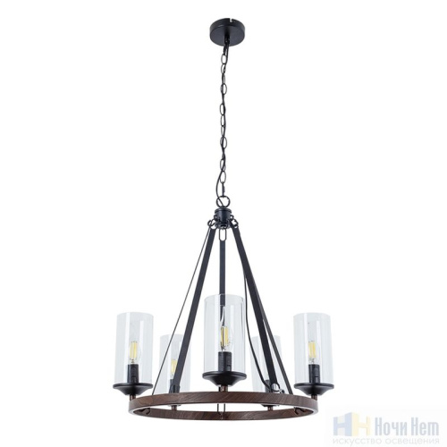 Люстра Arte Lamp Dalim A7014SP-5BK, раздел каталога Кованые люстры интернет-магазина Ночи Нет