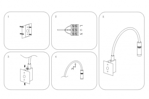 Подсветка светодиодная Lightstar Muro 808619, раздел каталога Подсветка на гибкой ножке интернет-магазина Ночи Нет