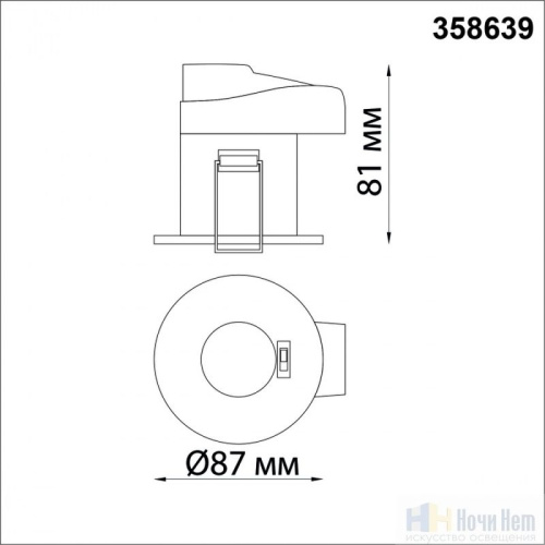 Встраиваемый светильник Novotech Regen 358639, раздел каталога Светодиодные точечные светильники интернет-магазина Ночи Нет