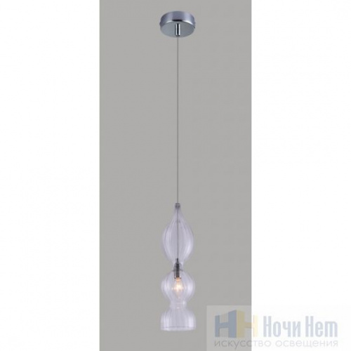 Светильник подвесной Crystal Lux Iris SP1 B transparent, раздел каталога Подвесы 1 лампа интернет-магазина Ночи Нет