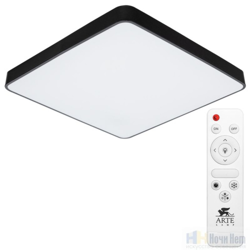 Светильник потолочный Arte Lamp Scena A2669PL-1BK, раздел каталога Прямоугольные светильники интернет-магазина Ночи Нет