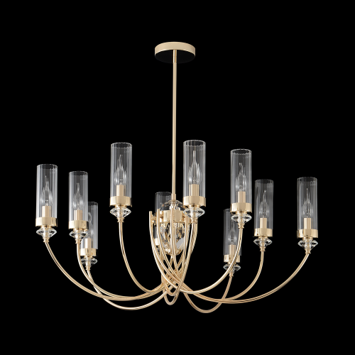 Люстра Crystal Lux SECRET SP10 GOLD 4050/310, раздел каталога Люстры с плафонами интернет-магазина Ночи Нет