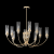 Люстра Crystal Lux SECRET SP10 GOLD 4050/310, количество ламп - 10, площадь освещения - 20 кв.м Люстра Crystal Lux SECRET SP10 GOLD 4050/310, раздел каталога Люстры с плафонами интернет-магазина Ночи Нет