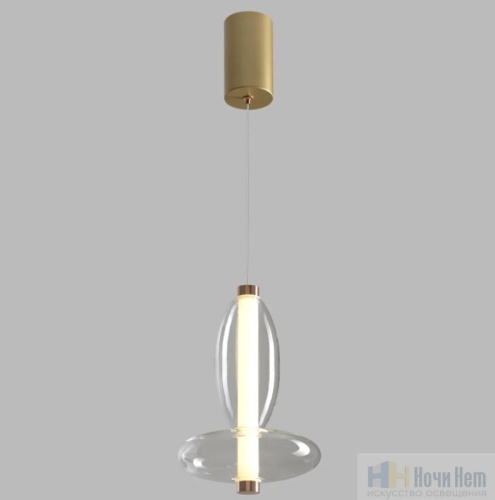Светильник подвесной Crystal Lux QUASAR SP7W LED TRANSPARENT 3791/207, раздел каталога Подвесы 1 лампа интернет-магазина Ночи Нет