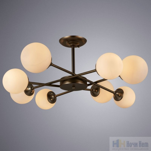 Люстра Arte Lamp Marco A2703PL-8SG, раздел каталога Люстры с плафонами интернет-магазина Ночи Нет