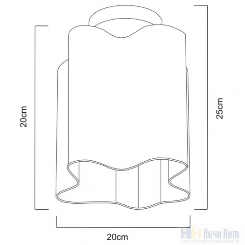 Светильник потолочный Arte Lamp Serenata A3479PL-1CC, раздел каталога Фигурные светильники интернет-магазина Ночи Нет