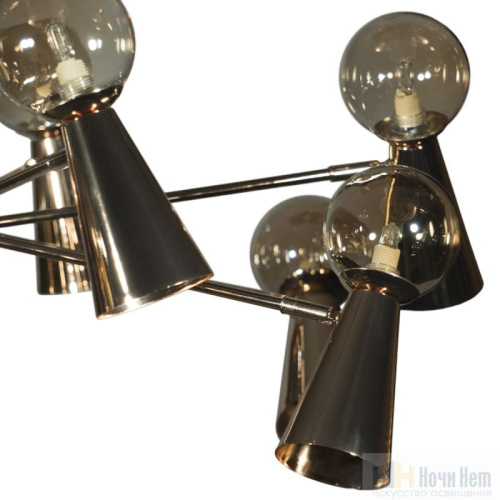 Люстра Loft IT Halley 10046/10 Gold, раздел каталога Люстры с плафонами интернет-магазина Ночи Нет