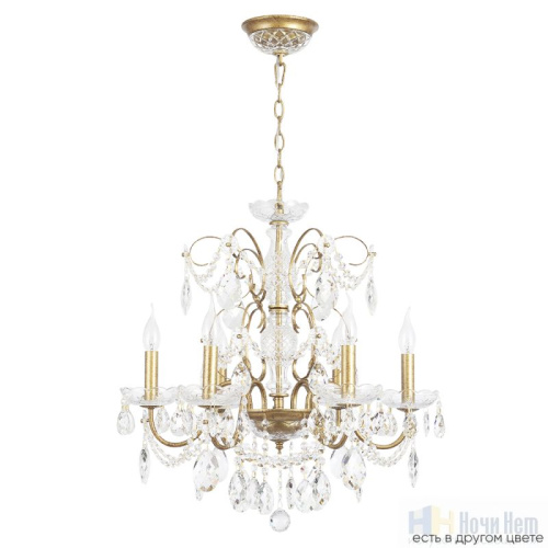 Люстра Crystal Lux ODELIS SP6 GOLD 2571/306, раздел каталога Хрустальные люстры интернет-магазина Ночи Нет