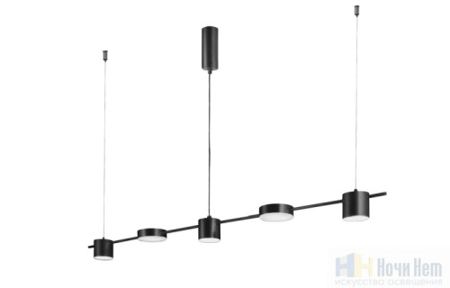 Люстра Crystal Lux TRISTAN SP5 L1200 BLACK 3690/205, раздел каталога Светодиодные люстры интернет-магазина Ночи Нет