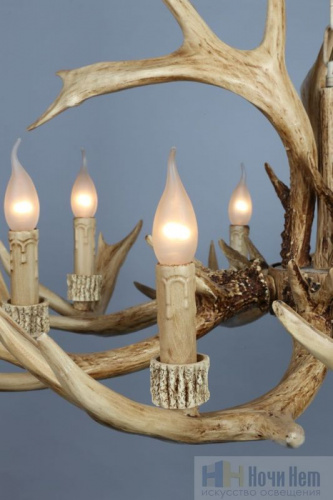 Люстра подвесная Omnilux Loureiro OML-52003-08, раздел каталога Деревянные люстры интернет-магазина Ночи Нет