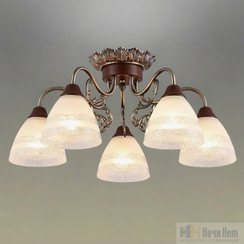 Люстра Omnilux Carapelle OML-55707-05, раздел каталога Люстры с плафонами интернет-магазина Ночи Нет