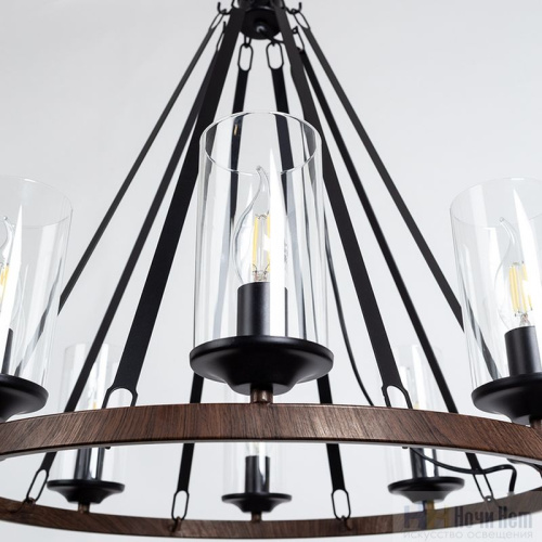 Люстра Arte Lamp Dalim A7014SP-8BK, раздел каталога Кованые люстры интернет-магазина Ночи Нет