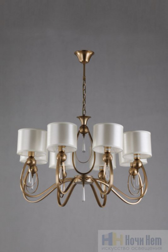 Люстра подвесная Omnilux Mellitto OML-63813-08, раздел каталога Люстры с абажурами интернет-магазина Ночи Нет