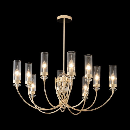 Люстра Crystal Lux SECRET SP10 GOLD 4050/310, раздел каталога Люстры с плафонами интернет-магазина Ночи Нет
