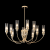 Люстра Crystal Lux SECRET SP10 GOLD 4050/310, количество ламп - 10, площадь освещения - 20 кв.м Люстра Crystal Lux SECRET SP10 GOLD 4050/310, раздел каталога Люстры с плафонами интернет-магазина Ночи Нет