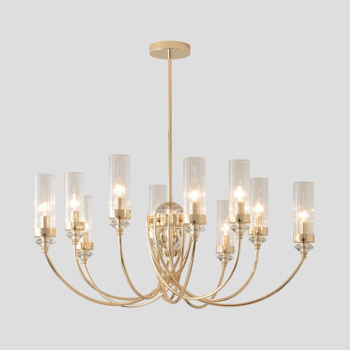 Люстра Crystal Lux SECRET SP10 GOLD 4050/310, раздел каталога Люстры с плафонами интернет-магазина Ночи Нет