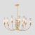 Люстра Crystal Lux SECRET SP10 GOLD 4050/310, количество ламп - 10, площадь освещения - 20 кв.м Люстра Crystal Lux SECRET SP10 GOLD 4050/310, раздел каталога Люстры с плафонами интернет-магазина Ночи Нет