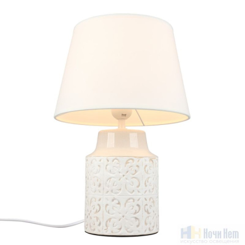 Лампа настольная Omnilux Zanca OML-16704-01, раздел каталога Настольные лампы с абажуром интернет-магазина Ночи Нет