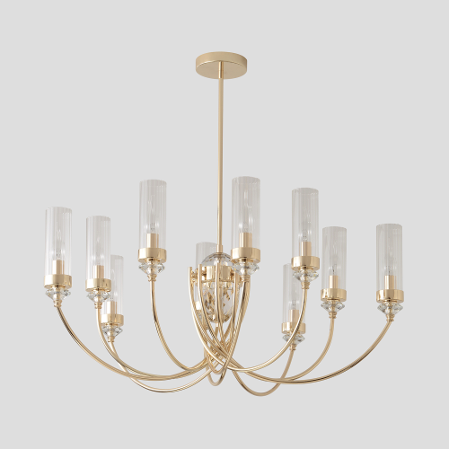 Люстра Crystal Lux SECRET SP10 GOLD 4050/310, раздел каталога Люстры с плафонами интернет-магазина Ночи Нет