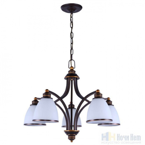 Люстра Arte Lamp Bonito A9518LM-5BA, раздел каталога Люстры с плафонами интернет-магазина Ночи Нет