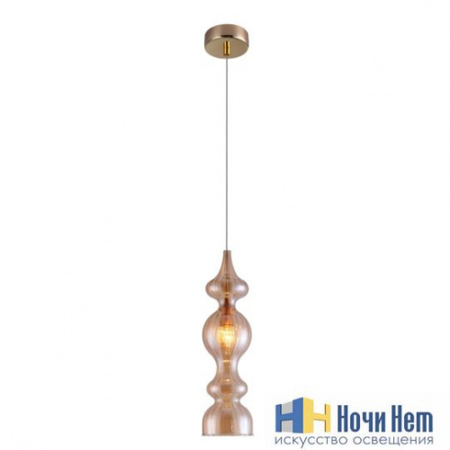 Светильник подвесной Crystal Lux Iris SP1 A amber, раздел каталога Подвесы 1 лампа интернет-магазина Ночи Нет