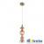 Светильник подвесной Crystal Lux Iris SP1 A amber, количество ламп - 1, площадь освещения - 2,5 кв.м Светильник подвесной Crystal Lux Iris SP1 A amber, раздел каталога Подвесы 1 лампа интернет-магазина Ночи Нет