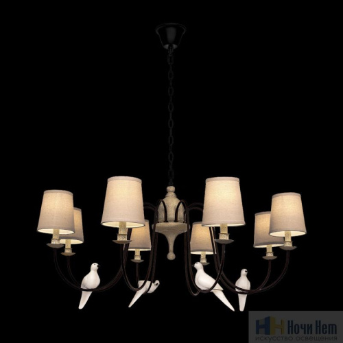 Люстра Loft IT Birds LOFT1029A-8, раздел каталога Люстры с абажурами интернет-магазина Ночи Нет