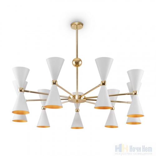 Люстра Maytoni Vesper MOD108PL-18WG, раздел каталога Люстры с плафонами интернет-магазина Ночи Нет