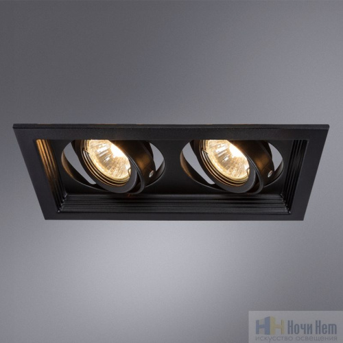Светильник встраиваемый Arte Lamp Canis A6661PL-2BK, раздел каталога Поворотные точечные светильники интернет-магазина Ночи Нет