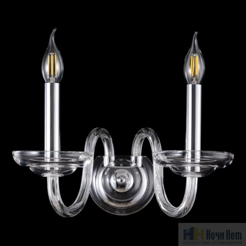 Бра Crystal Lux ARABESQUE AP2 CHROME 1092/402, раздел каталога Стеклянные бра интернет-магазина Ночи Нет