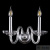 Бра Crystal Lux ARABESQUE AP2 CHROME 1092/402, раздел каталога Стеклянные бра интернет-магазина Ночи Нет